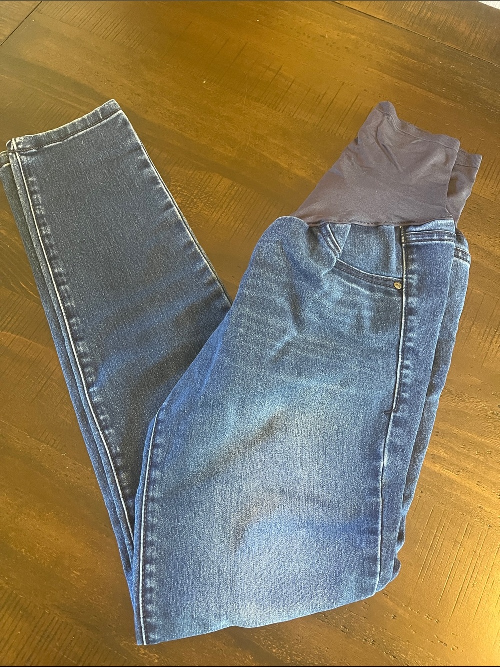 Old Navy Dark Blue Maternity Skinny Jeans with Stretch Panel